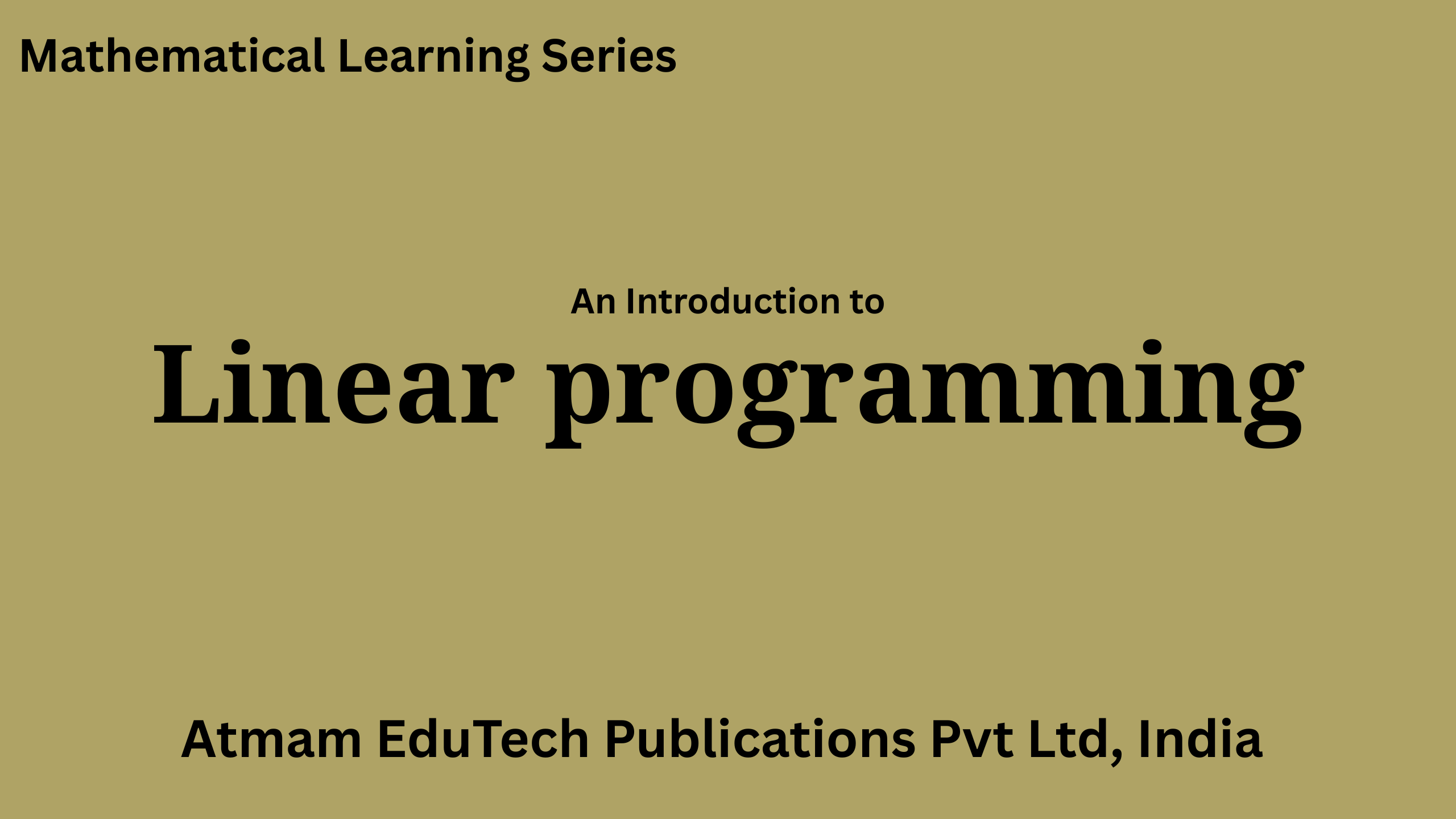 Linear Programming