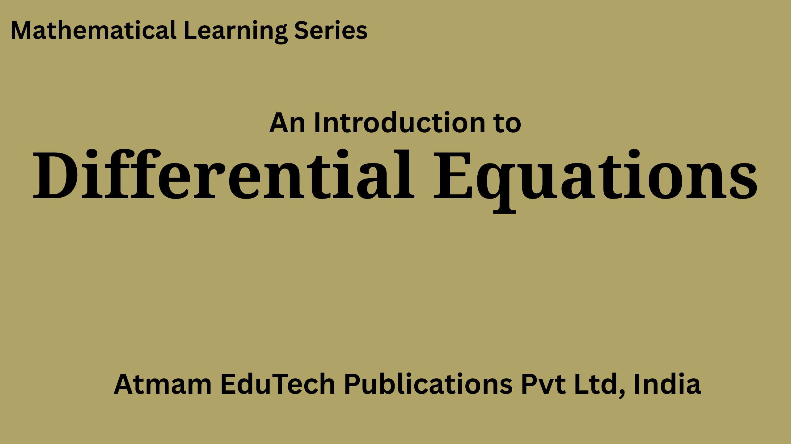Differential Equations