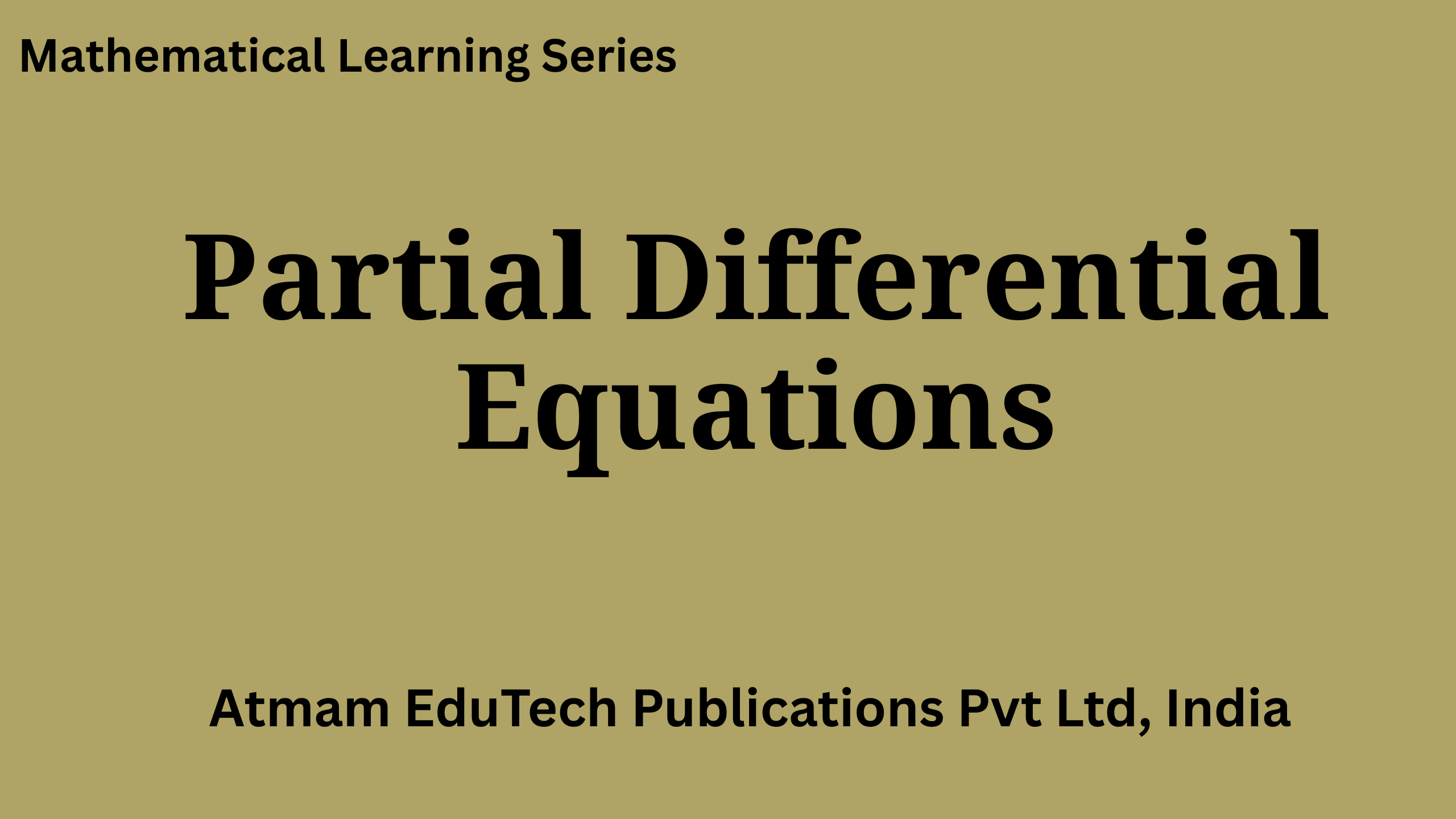 Partial Differential Equations