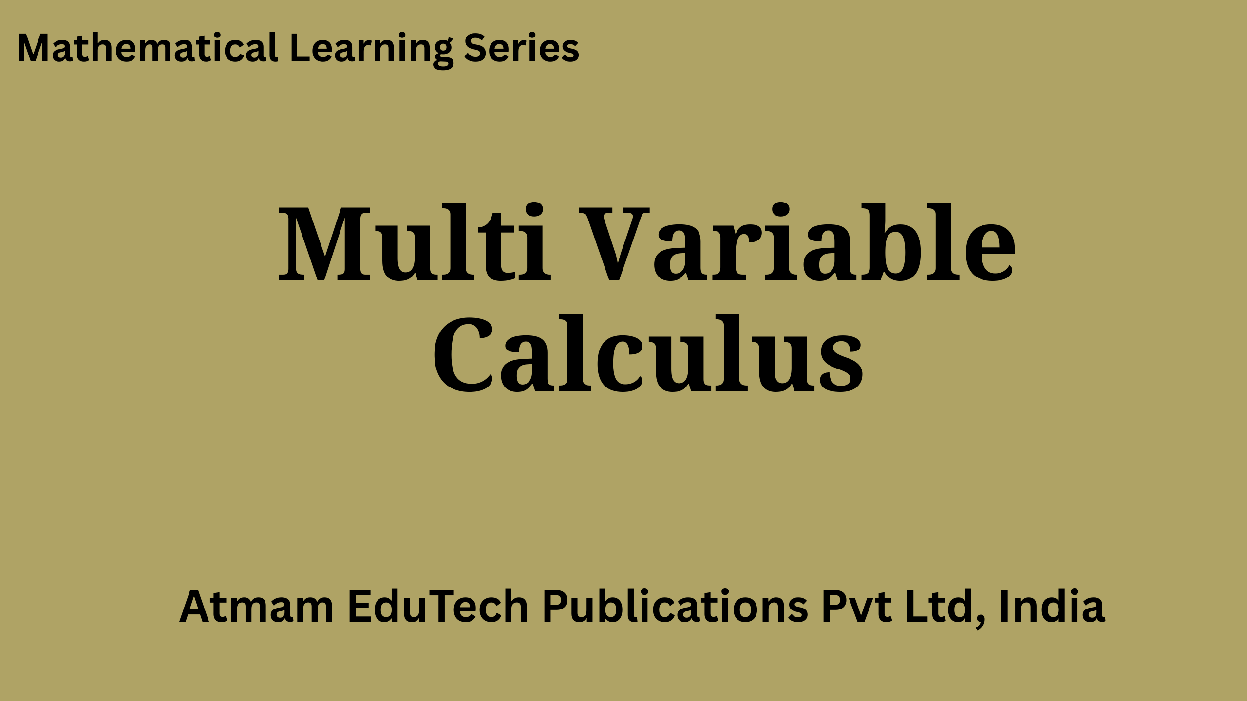 Multi Variable Calculus