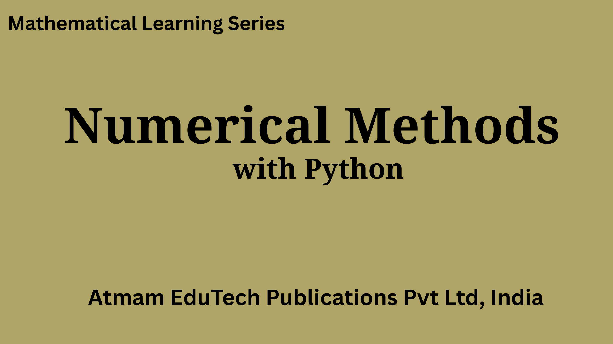 Numerical Methods with Python