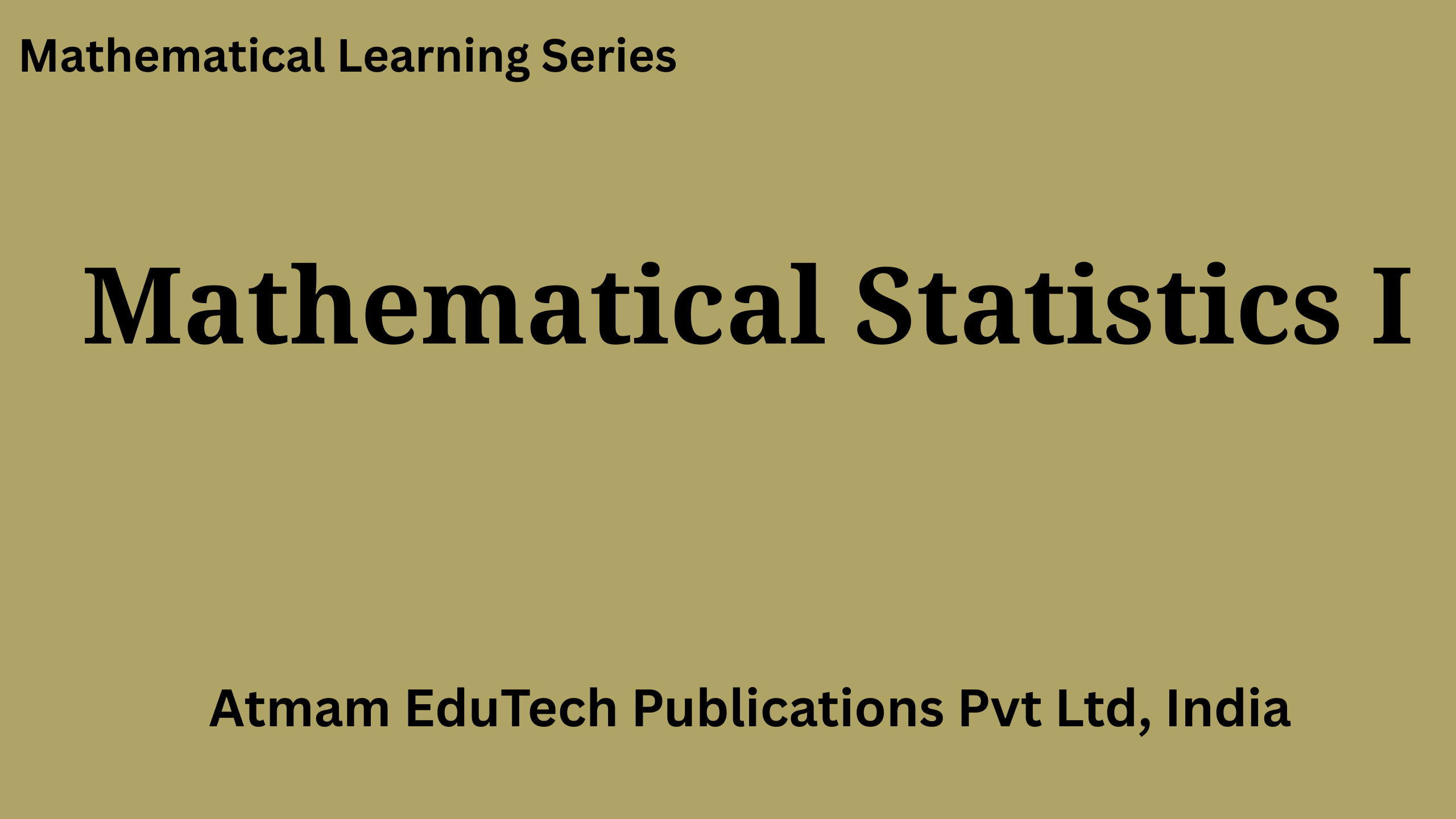 Mathematical Statistics