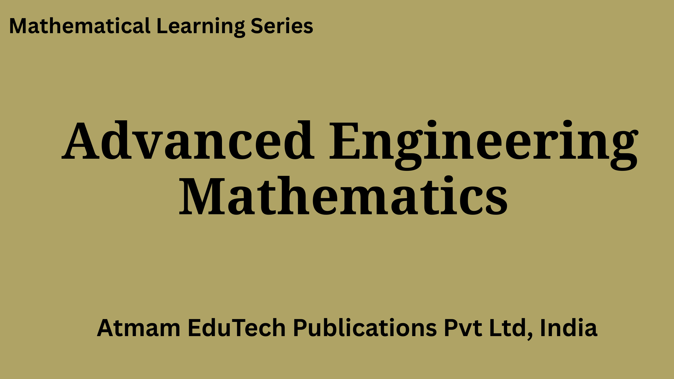 Advanced Engineering Mathematics