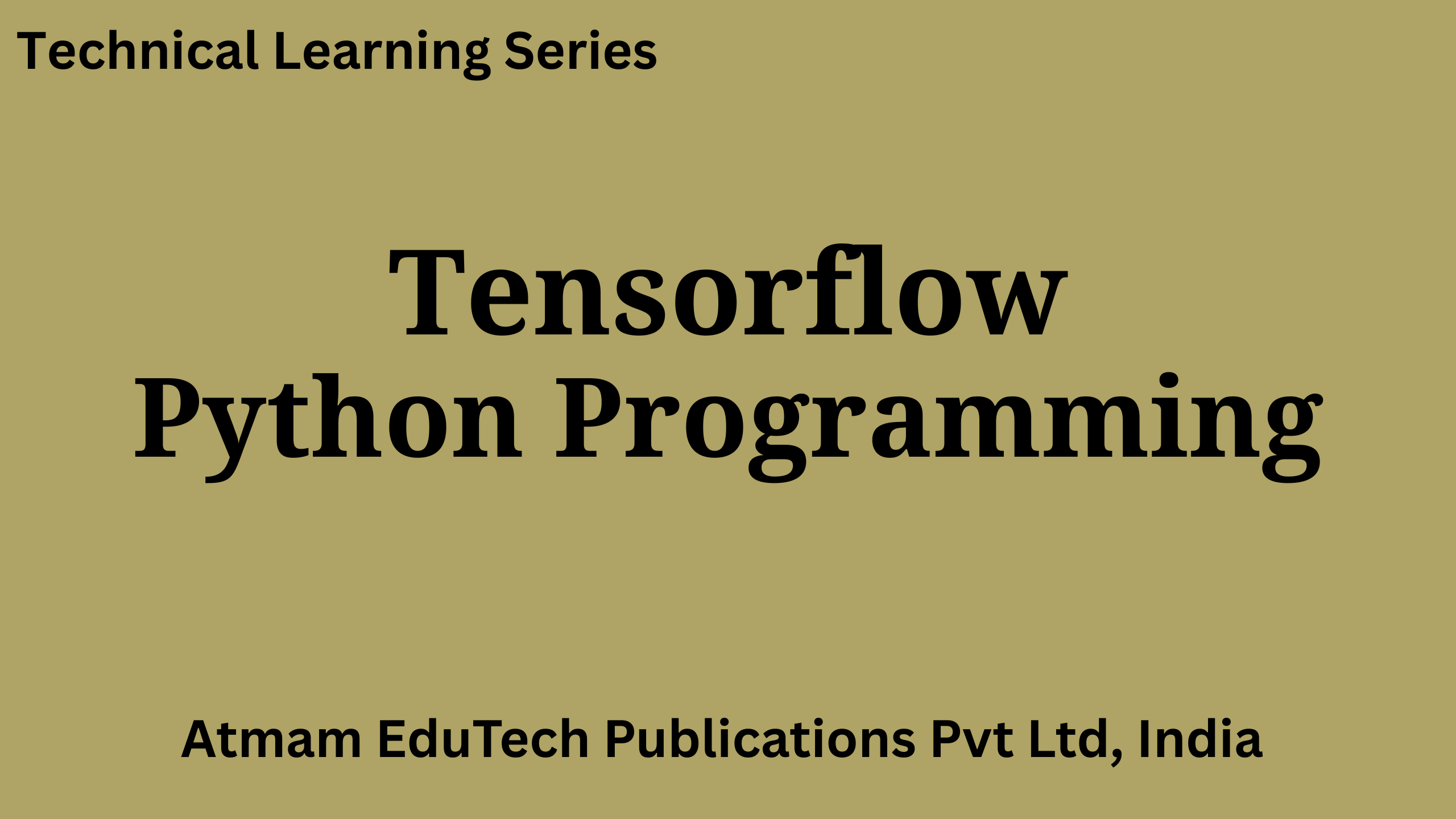 TensorFlow Python Programming