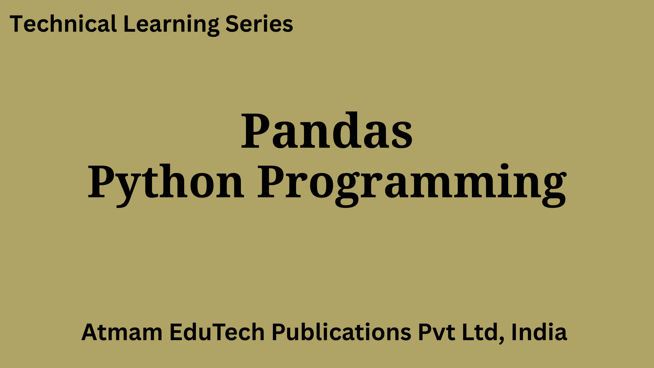 Pandas Python Programming